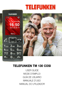 Manual de uso Telefunken TM 130 Cosi Teléfono móvil