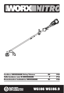 Mode d’emploi Worx WG186 Coupe-herbe