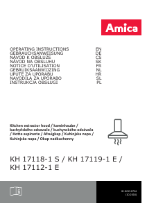 Instrukcja Amica KH 17118-1 S Okap kuchenny