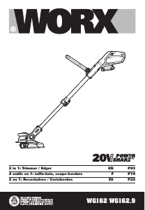 Manual Worx WG162 Grass Trimmer