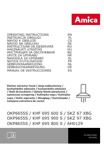 Manual de uso Amica KHF 695 600 S Campana extractora