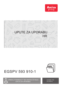 Priručnik Amica EGSPV 593 910-1 Perilica posuđa