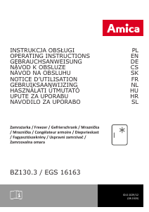 Priručnik Amica EGS 16163 Zamrzivač