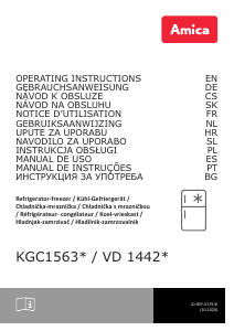 Manual de uso Amica KGC 15635 B Frigorífico combinado