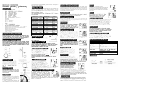 Manual Sunding SD-201A Cycling Computer