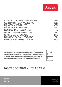 Használati útmutató Amica KGCR 386 100 G Hűtő és fagyasztó