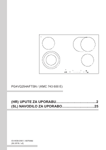 Priručnik Amica KMC 743 600 E Ploča za kuhanje