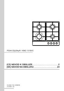 Manuál Amica KMG 13159 E Varná deska