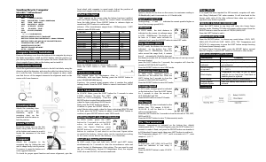 Manual Sunding SD-548A Cycling Computer