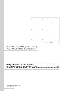 Priročnik Amica KMI 13322 A Grelna plošča