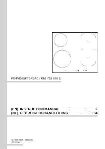 Handleiding Amica KMI 752 610 E Kookplaat