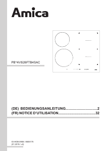 Mode d’emploi Amica KMI 752 620 C Table de cuisson