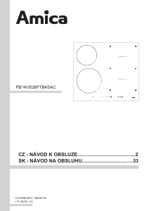 Manuál Amica KMI 752 620 C Varná deska