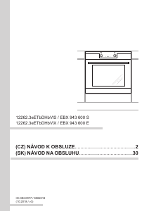 Návod Amica EBX 943 600 E Rúra