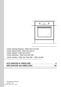 Návod Amica EBX 947 600 SM Rúra