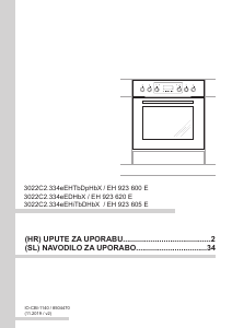 Priručnik Amica EH 923 600 E Pećnica