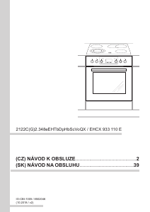 Manuál Amica EHCX 933 110 E Sporák