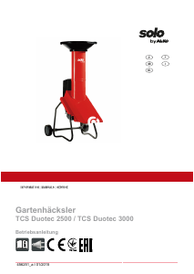 Manual Solo TCS Duotec 2500 Garden Shredder