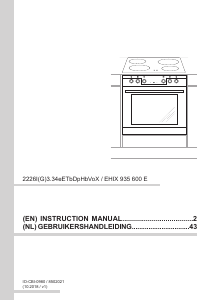 Handleiding Amica EHIX 935 600 E Fornuis