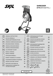 Manual Skil 0770 AA Tocător grădină