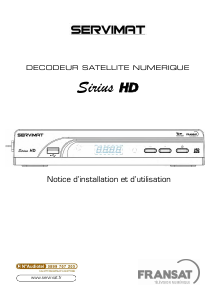 Mode d’emploi Servimat Sirius HD (Fransat) Récepteur numérique