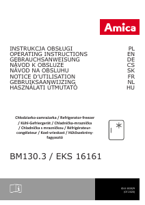 Návod Amica EKS 16161 Chladnička