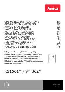 Instrukcja Amica KS 15612 T Lodówka