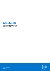 Priročnik Dell Latitude 3480 Prenosni računalnik