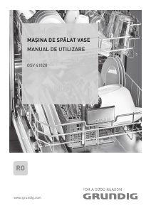 Manual Grundig GSV 41820 Maşină de spălat vase