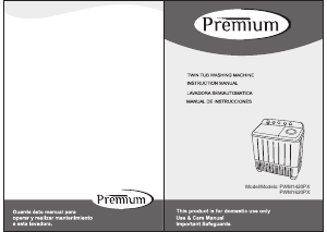 Manual de uso Premium PWM1420PX Lavadora