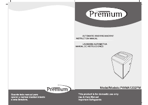 Handleiding Premium PWMA1202PM Wasmachine