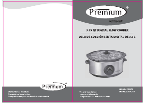 Handleiding Premium PSC375 Slowcooker