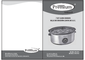 Manual de uso Premium PSC700 Slow cooker