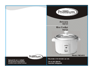 Manual Premium PRC0835 Rice Cooker