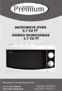 Manual Premium PM7077 Microwave