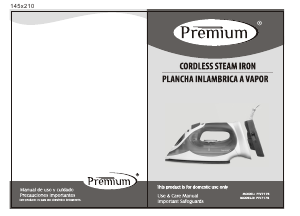 Manual Premium PIV7178 Iron