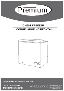 Manual de uso Premium PFR50600H Congelador