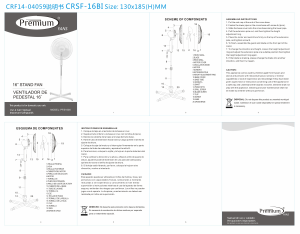 Manual de uso Premium PFS1600 Ventilador