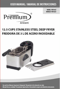 Manual Premium PDF302T Deep Fryer