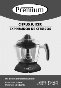 Manual Premium PCJ627B Citrus Juicer