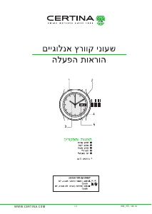 Handleiding Certina Aqua C032.851.16.057.01 DS Action Horloge
