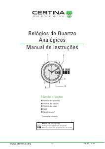 Manual Certina Aqua C032.851.22.037.00 DS Action Relógio de pulso