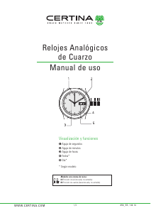 Manual de uso Certina Aqua C032.851.22.037.00 DS Action Reloj de pulsera