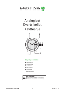 Käyttöohje Certina Aqua C032.851.22.087.00 DS Action Fixed Bezel Rannekello