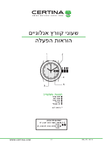 Manual Certina Aqua C032.851.22.087.00 DS Action Fixed Bezel Watch