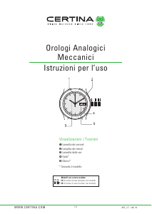 Manuale Certina Aqua C036.407.11.050.01 DS PH200M Orologio da polso