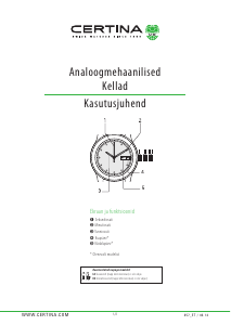 Kasutusjuhend Certina Heritage C029.426.11.091.60 DS-1 Big Date Powermatic 80 Special Edition Käekell