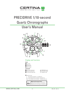 Handleiding Certina Sport C034.417.36.057.00 DS Podium Chronograph 1/10 sec Horloge