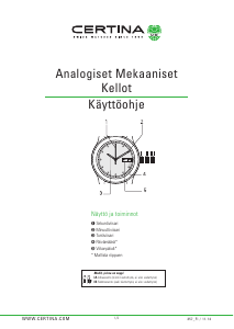 Käyttöohje Certina Urban C029.426.16.041.00 DS-1 Big Date Rannekello