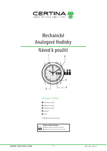 Manuál Certina Urban C029.426.16.051.00 DS-1 Big Date Hodinky